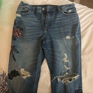 Abercrombie & Fitch Embroidered Jeans